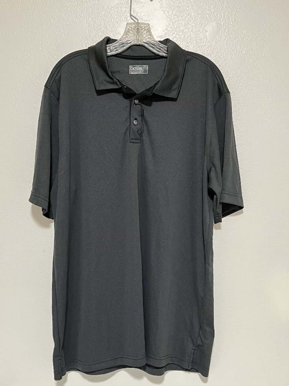 BOLLE Men's Dark Gray Short Sleeves Collared X-Large Polo Active Shirt - NWOT